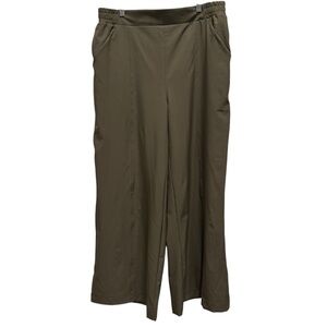 NWT Fabletics Women’s Hike Pant Full Length Wide Leg Green Pull On